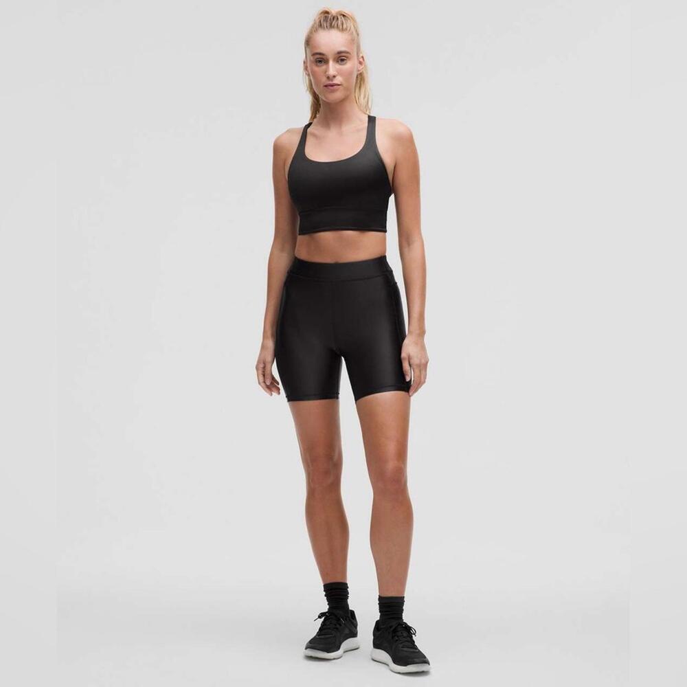 Lululemon Satin Shine High-Rise Short 6"
Black